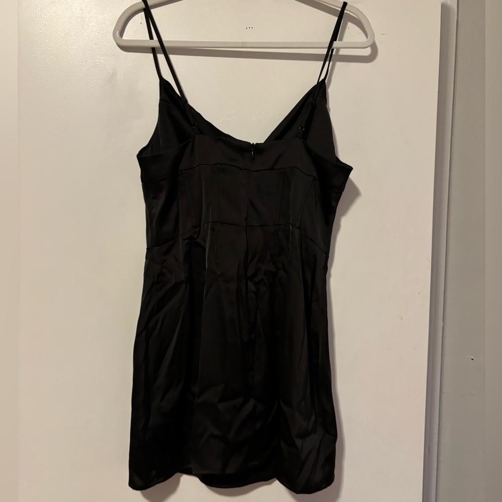 Urban Outfitters Black Ruched Mini Slip Dress - Picture 3 of 4
